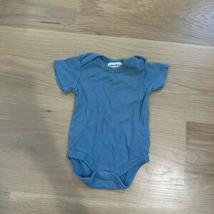 Rabbit + Bear Blue Kids One Piece